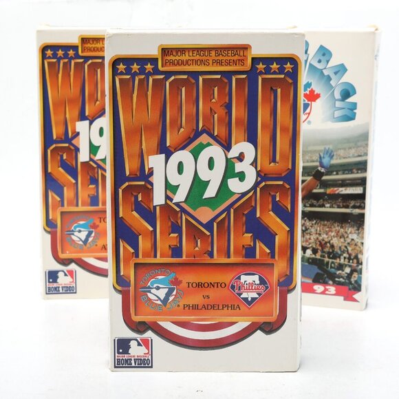 Vintage Toronto Blue Jays 1992 1993 World Series VHS Tapes Baseball MLB x3 - Picture 6 of 9